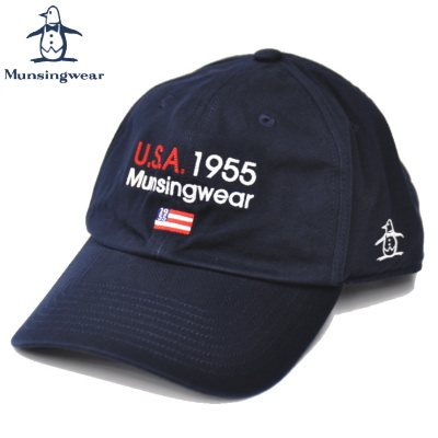 マンシングウェア・メンズキャップ紺色